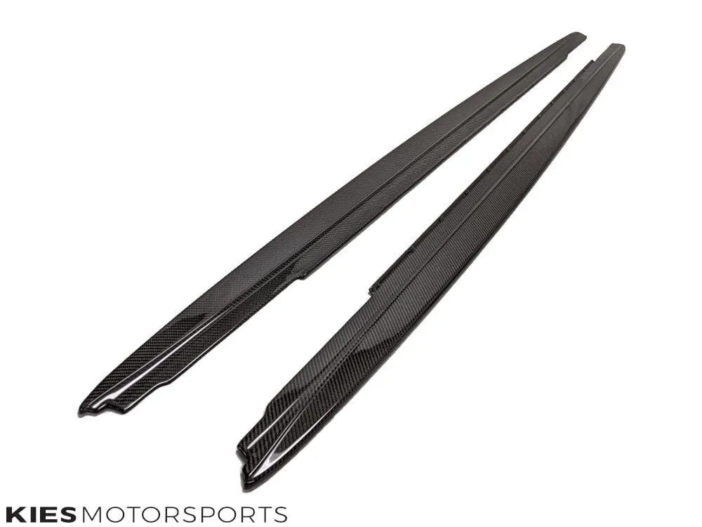 2017-2023 BMW 5 Series (G30) Performance Inspired Carbon Fiber Side Skirt Extensions (Pair)