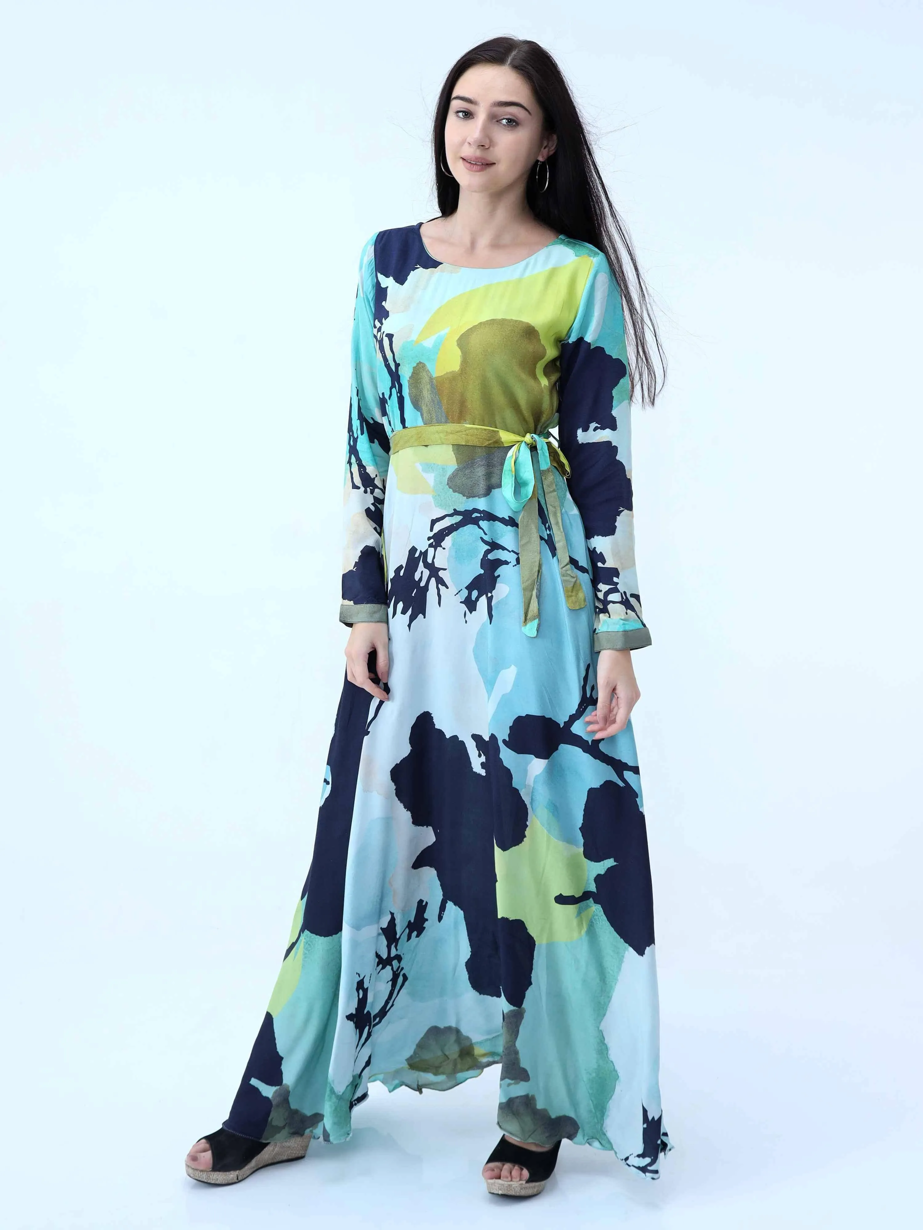 Abstract Print Maxi