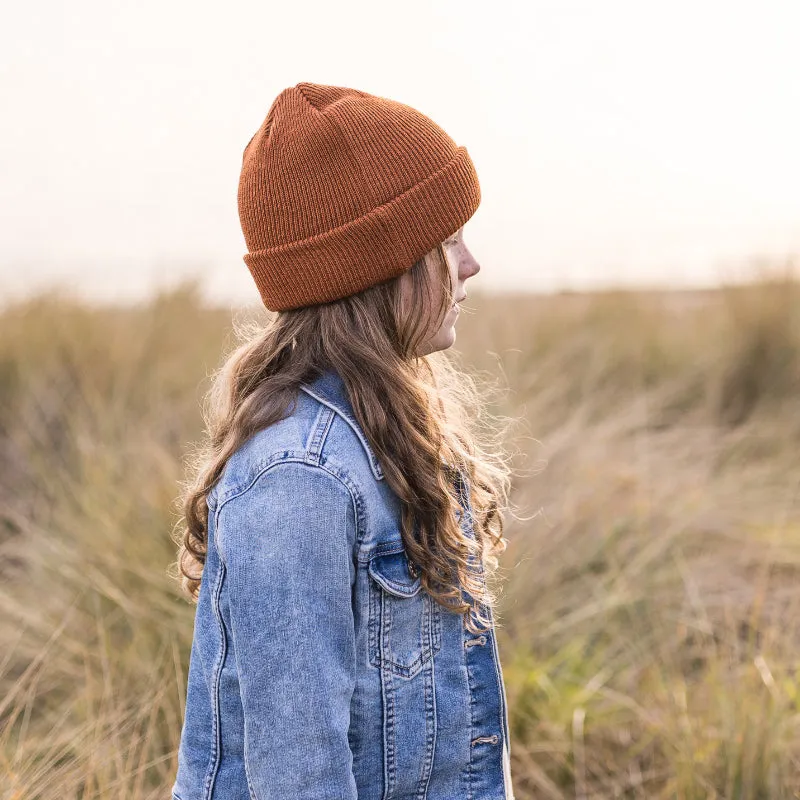 Acorn Hipster Merino Beanie - Toast