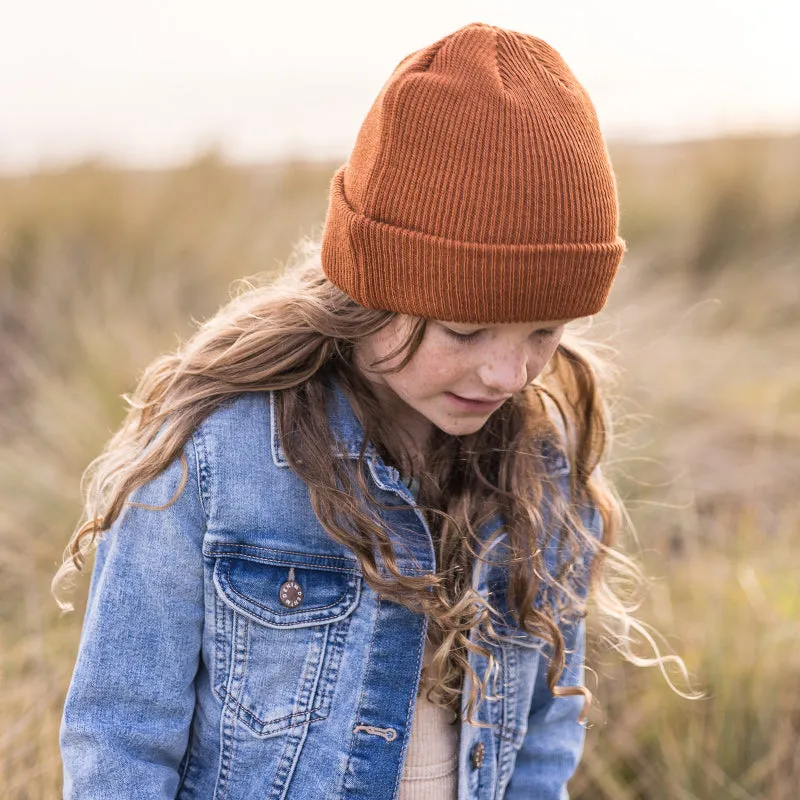 Acorn Hipster Merino Beanie - Toast