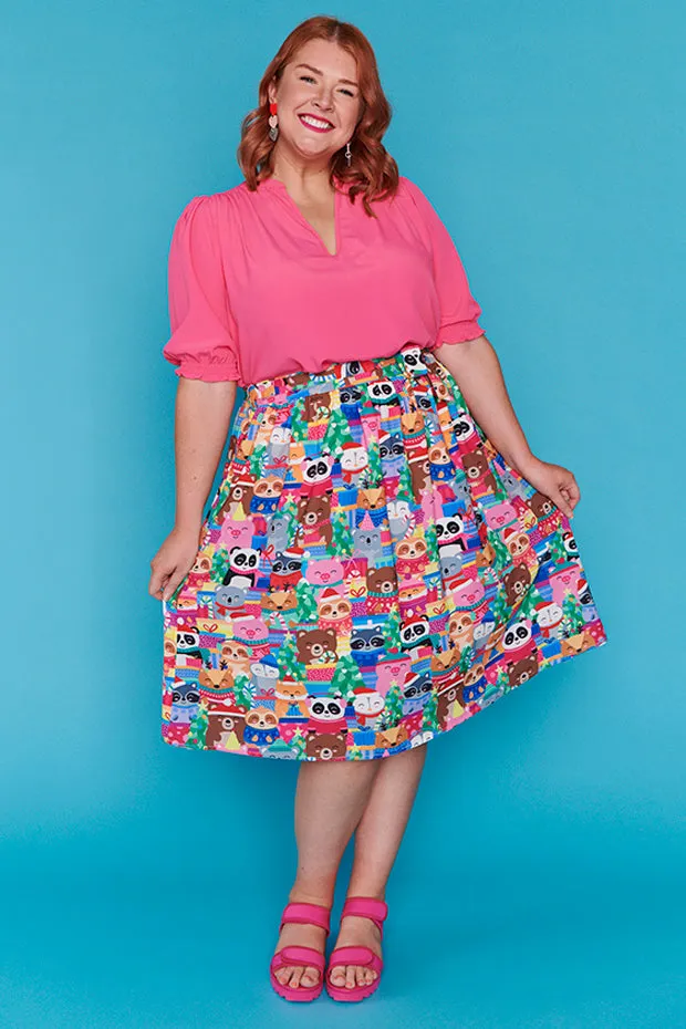 Ada Jolly N Bright Christmas Skirt