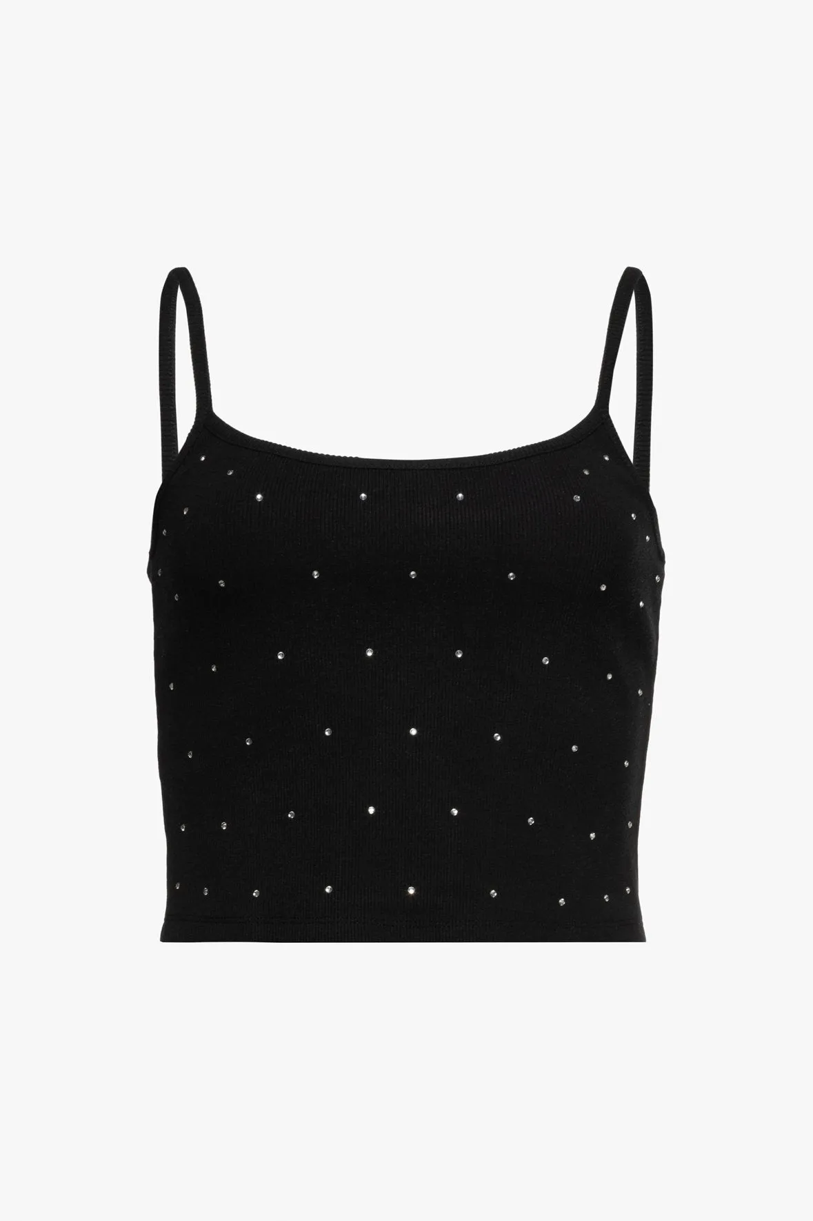 AIDA RHINESTONE TANK | BLACK