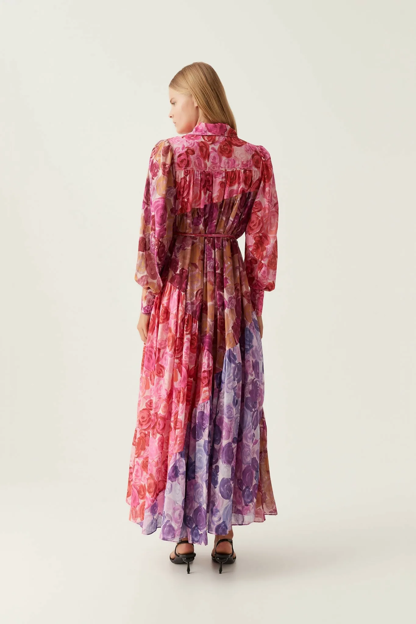 Aje Collisions Smock Maxi Dress Floral Size 10