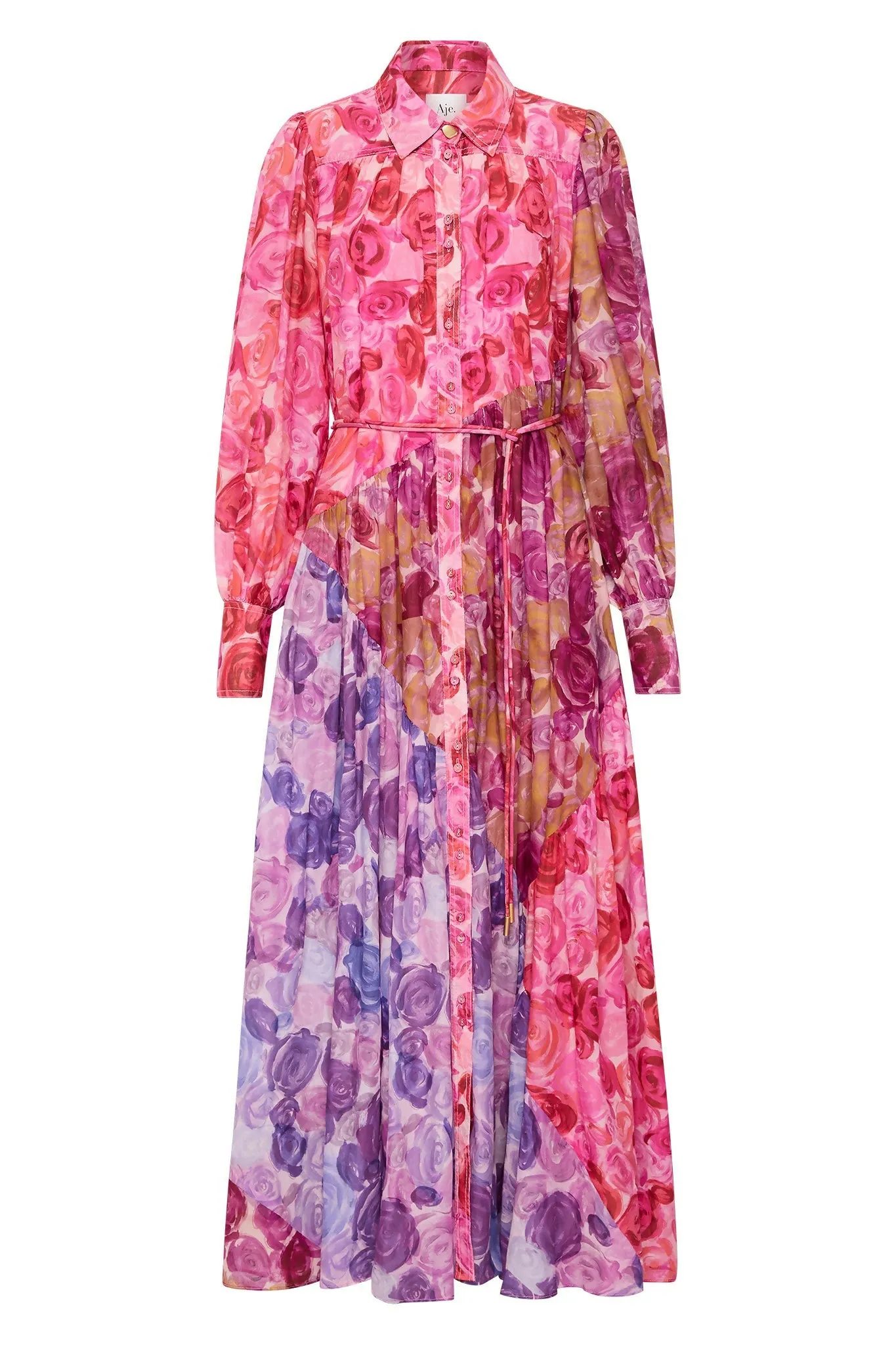 Aje Collisions Smock Maxi Dress Floral Size 10