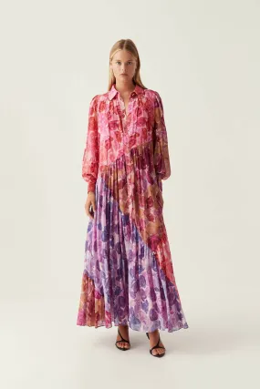 Aje Collisions Smock Maxi Dress Floral Size 10