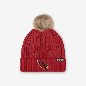 Arizona Cardinals Womens Faux Fur Pom Beanie