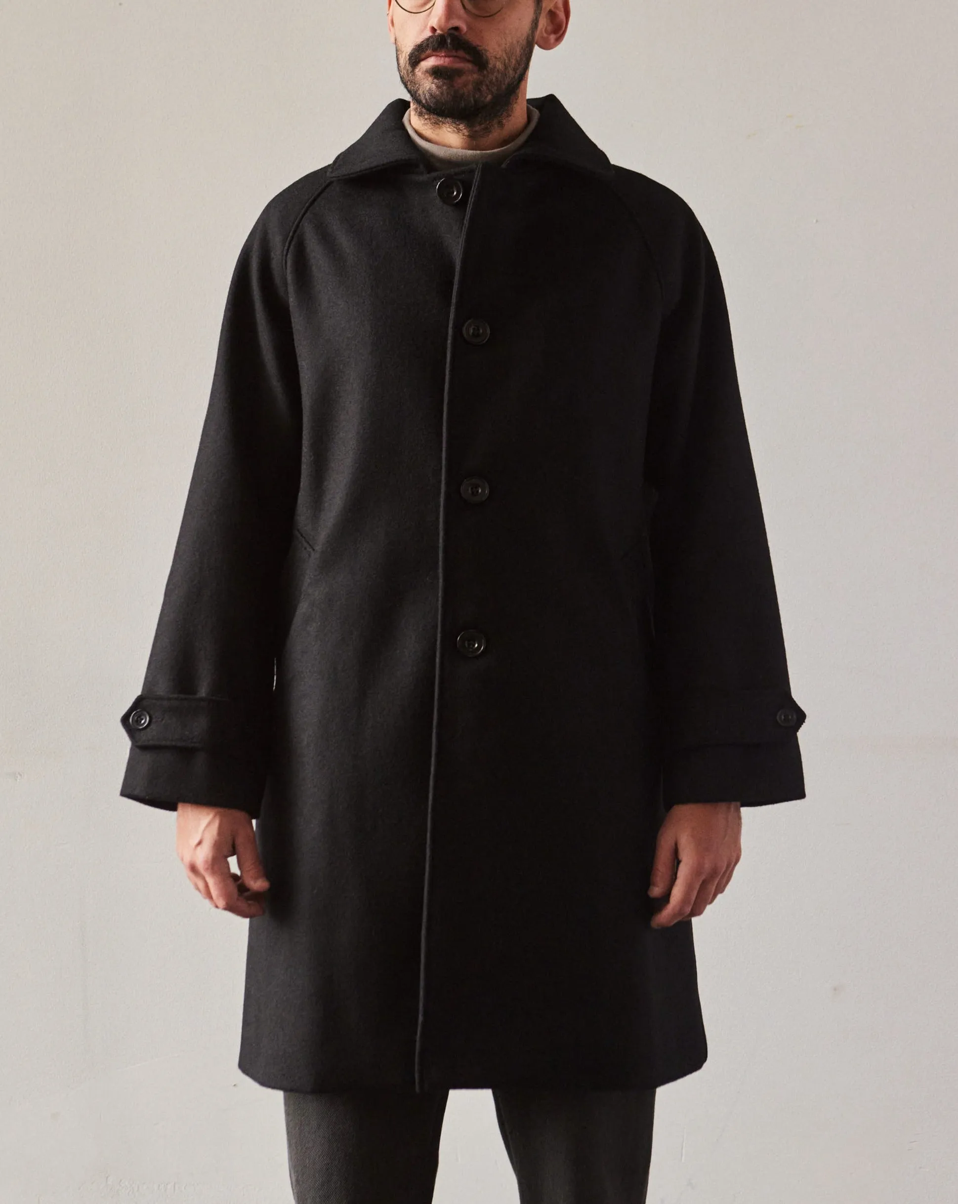 Arpenteur Melton Utile Coat, Black