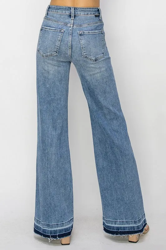 Ava High Rise Wide leg Denim Jeans