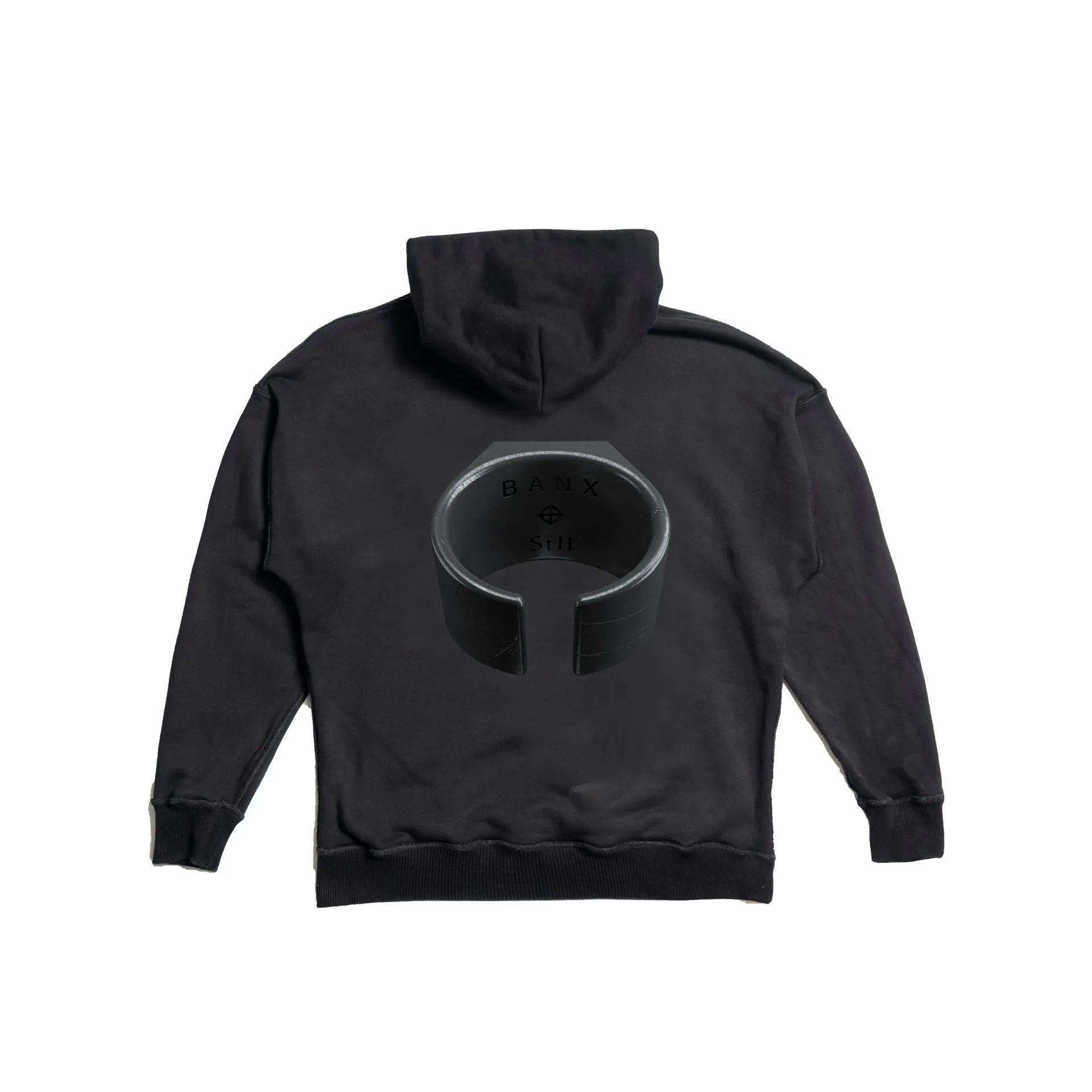 B Insignia Ring Oversized Hoodie