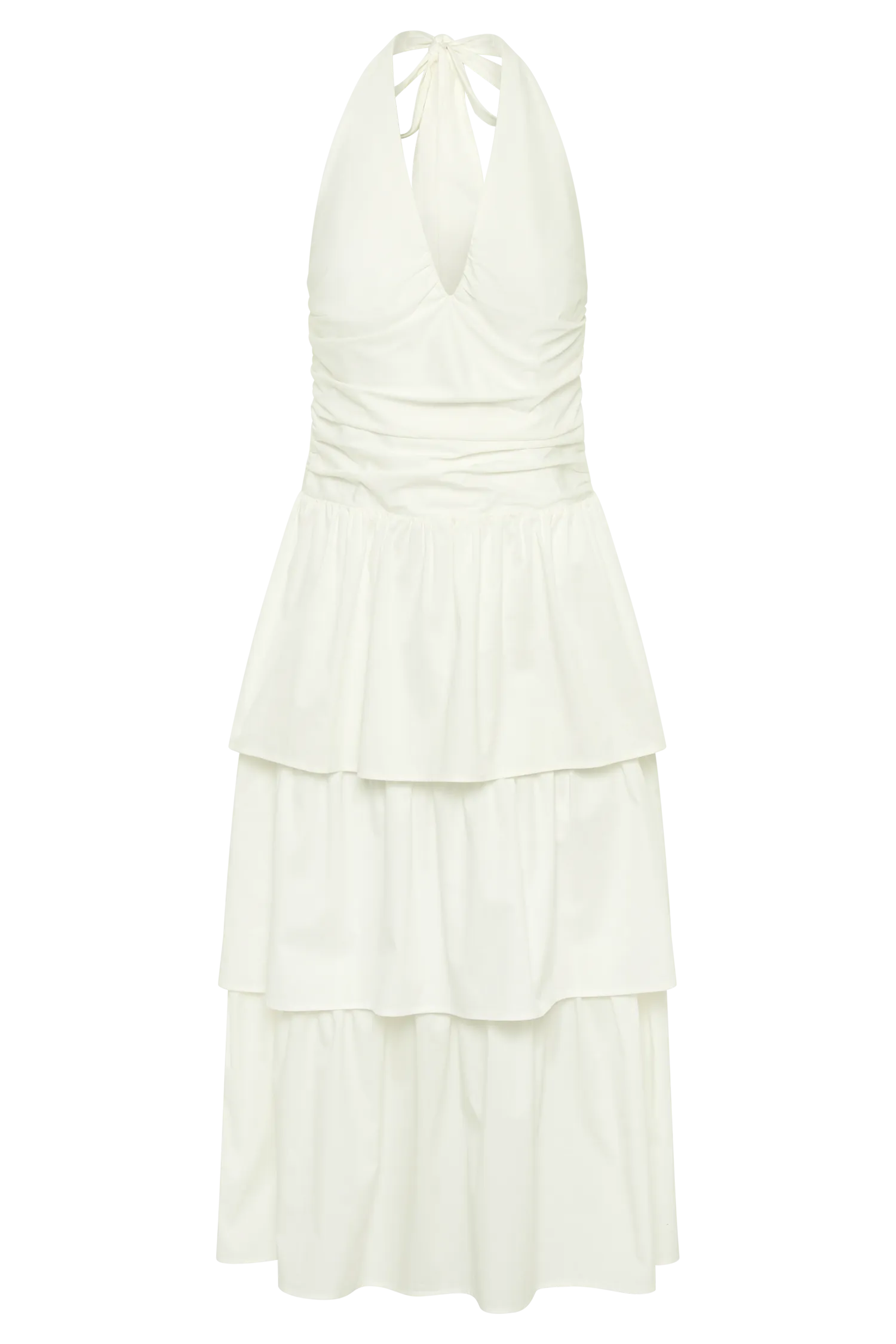 Belinda Tiered Maxi Dress - White