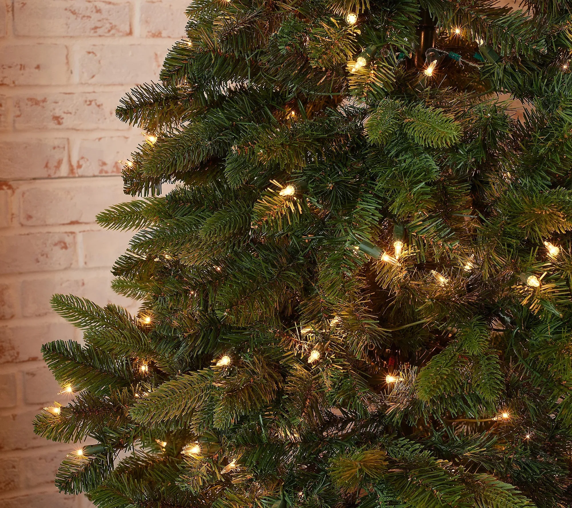 Bethlehem Lights 9' Slim Green Downswept Decorator Tree Multi,