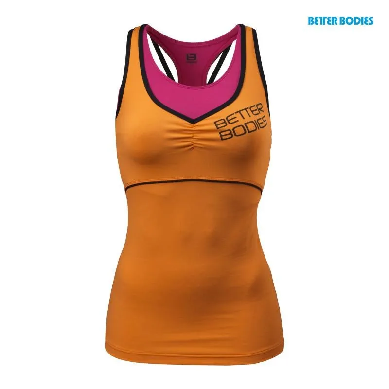 Bette Bodies 2 - Layer Logo Top - Bright Orange