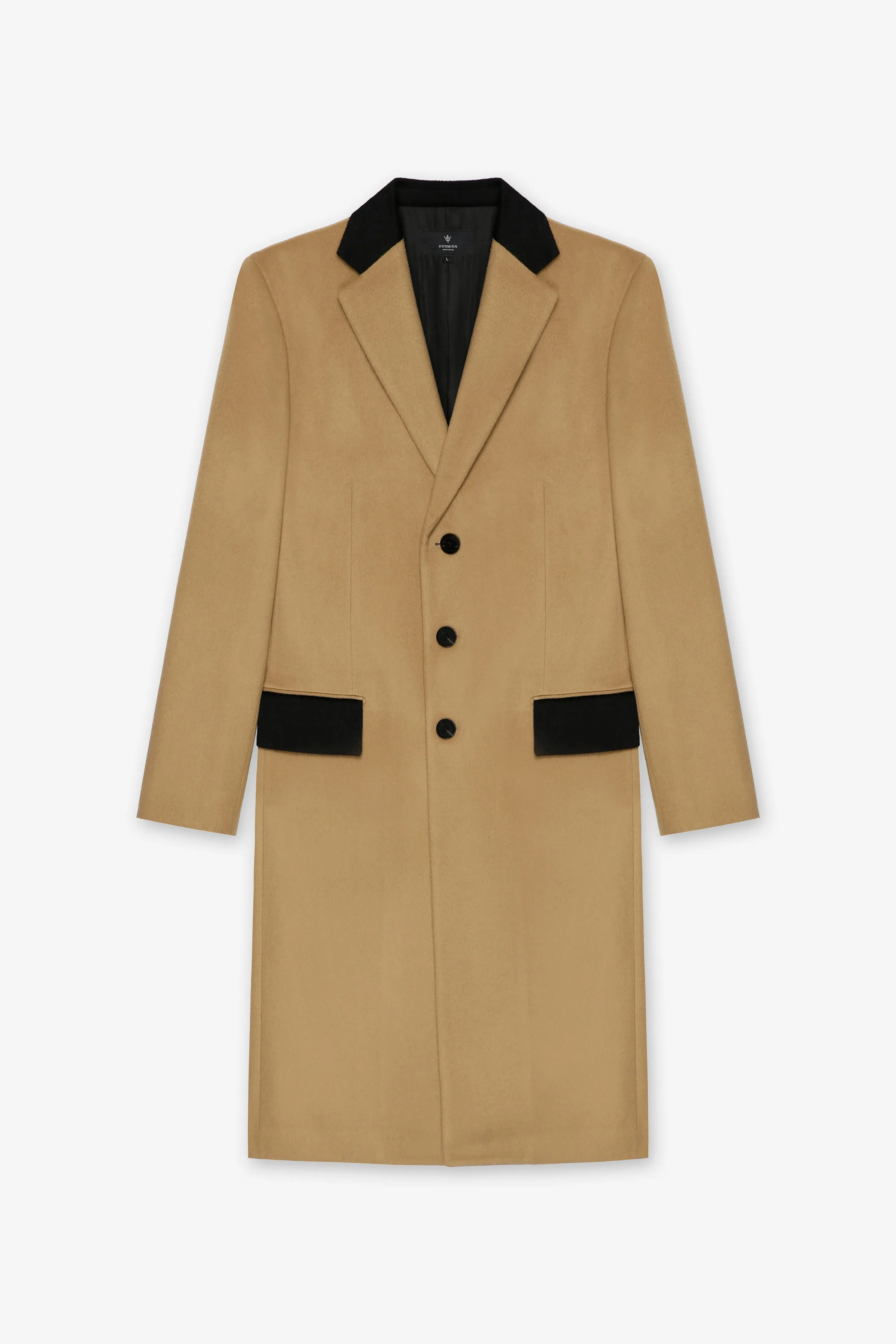 BILLIE CAMEL CONTRAST OVERCOAT