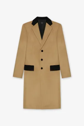 BILLIE CAMEL CONTRAST OVERCOAT