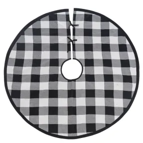 Black and White Buffalo Check Tree Skirt