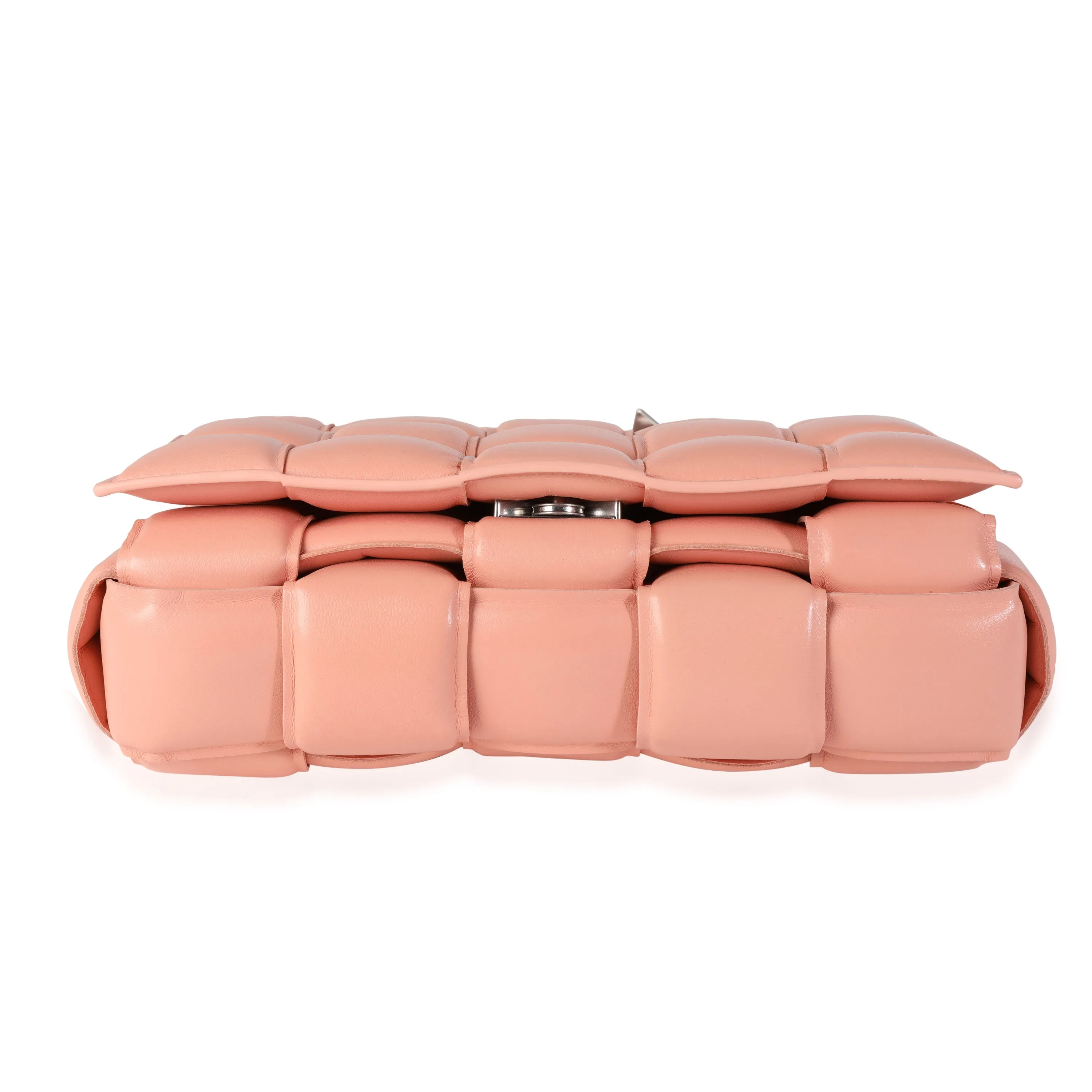 Bottega Veneta Peachy Maxi Intrecciato Leather Padded Cassette Bag