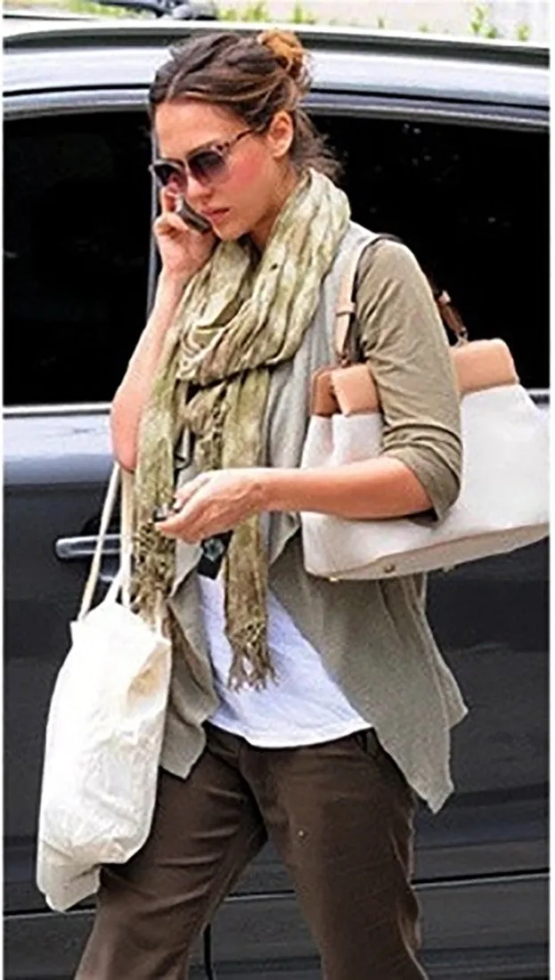 Brokedown Military Marble Scarf in Olive as seen on Vanessa Hudgens & Jessica Alba