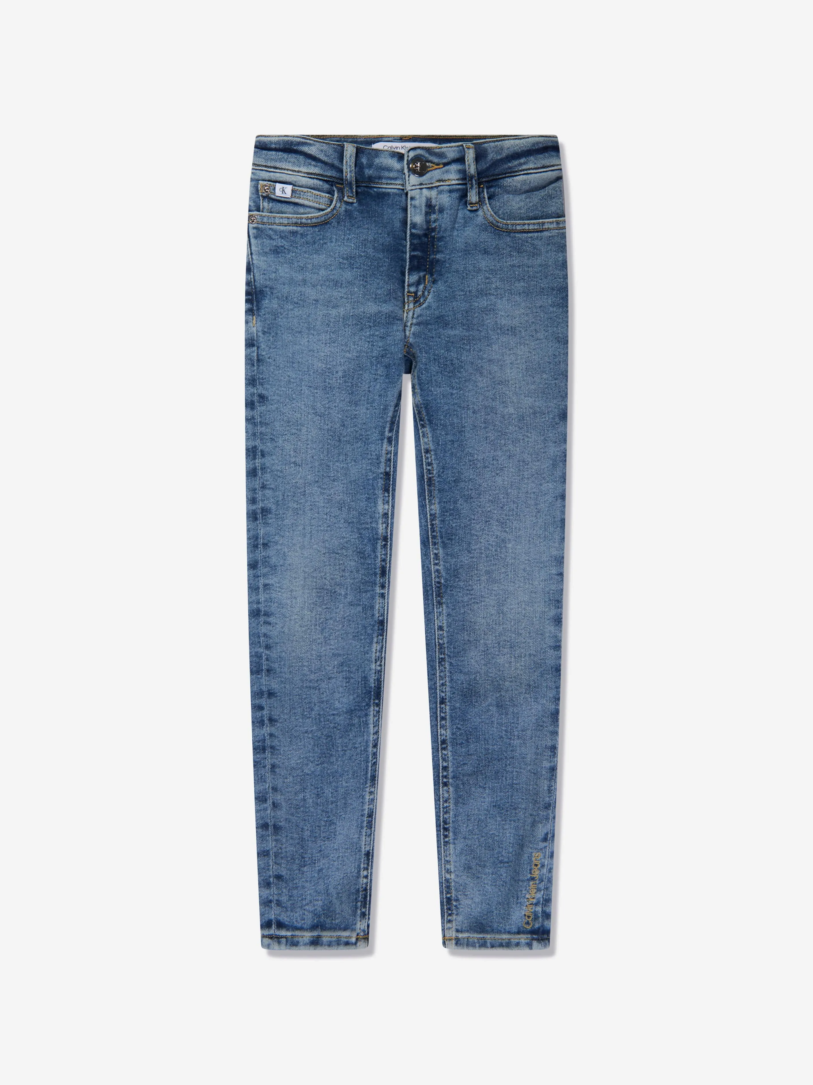 Calvin Klein Girls Mr Skinny Jeans in Blue