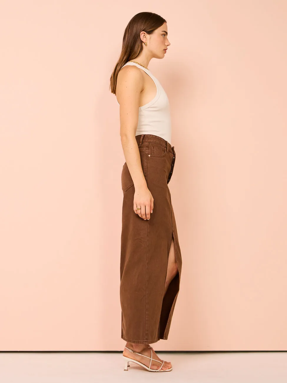 Camilla and Marc Phoebe Maxi Skirt in Chocolate