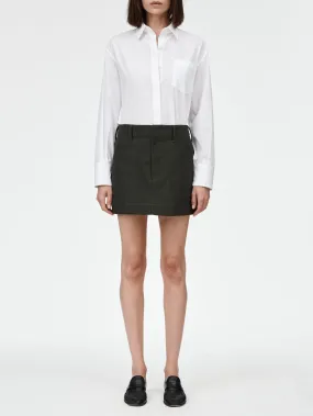 Carpenter Mini Skirt in Seaweed