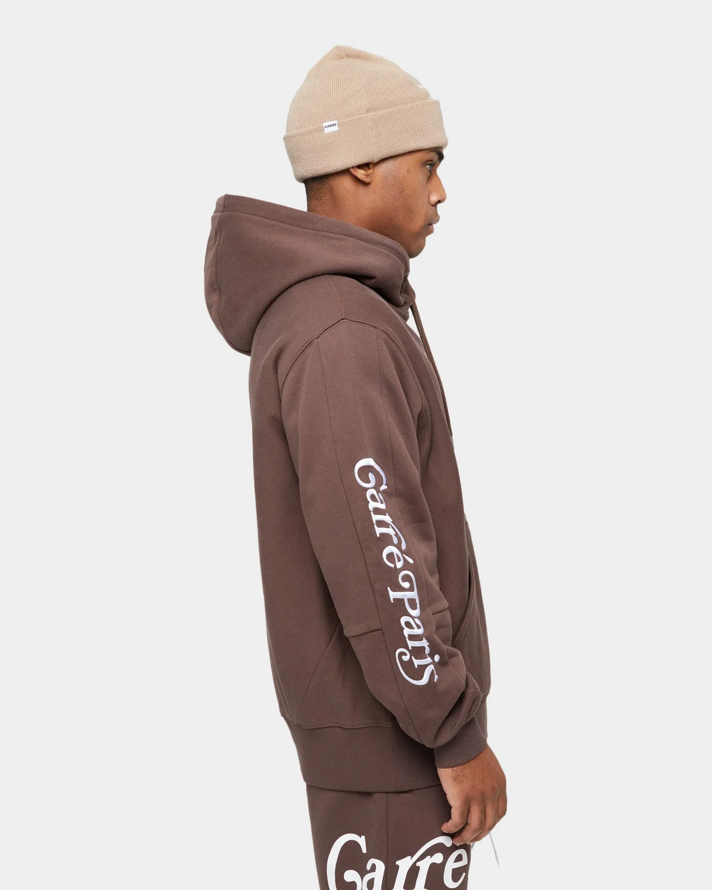 Carre Volle Hoodie Dark Brown