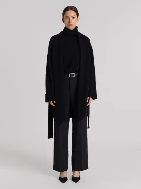 Cashmere coat "Liv" - Black