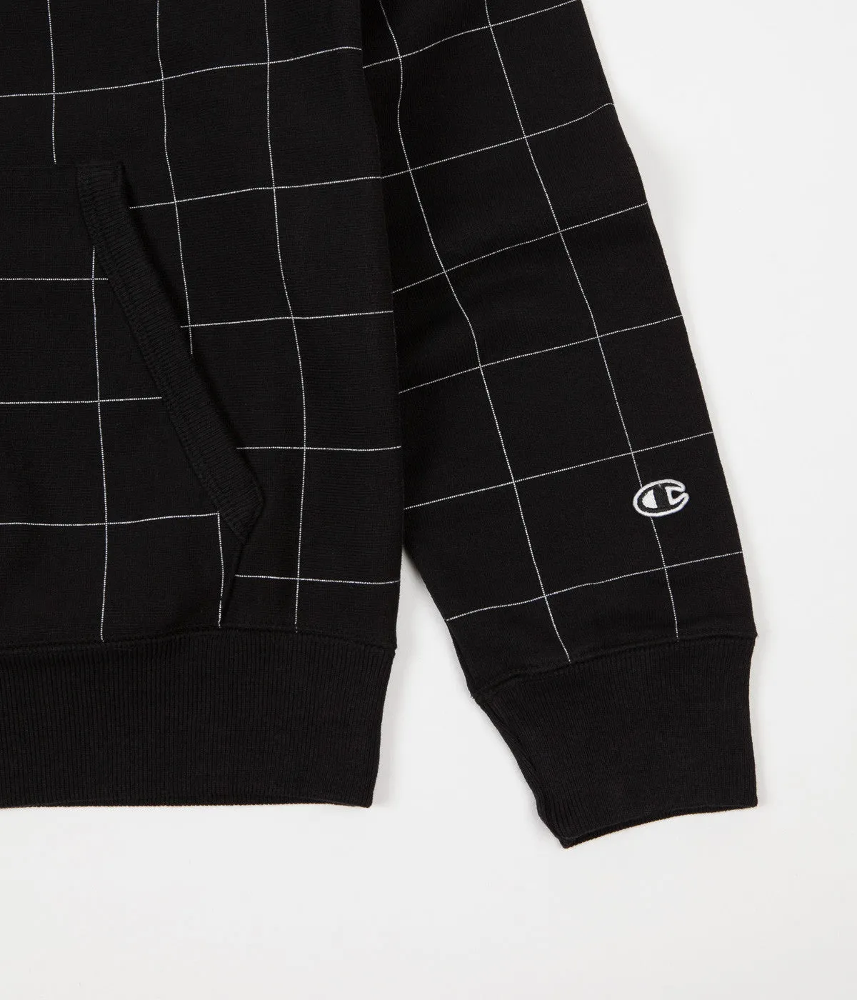 Champion x Wood Wood Judd Hoodie - Black Check