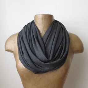 CHARCOAL GRAY Infinity Scarf