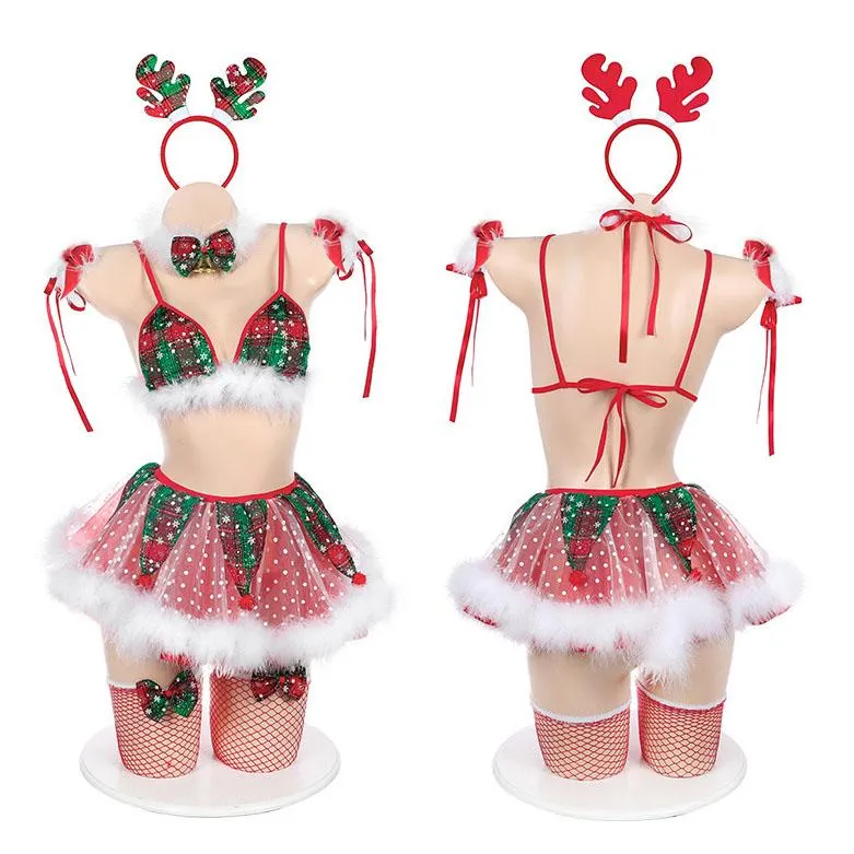 Christmas Reindeer Fluff Lingerie SD01761