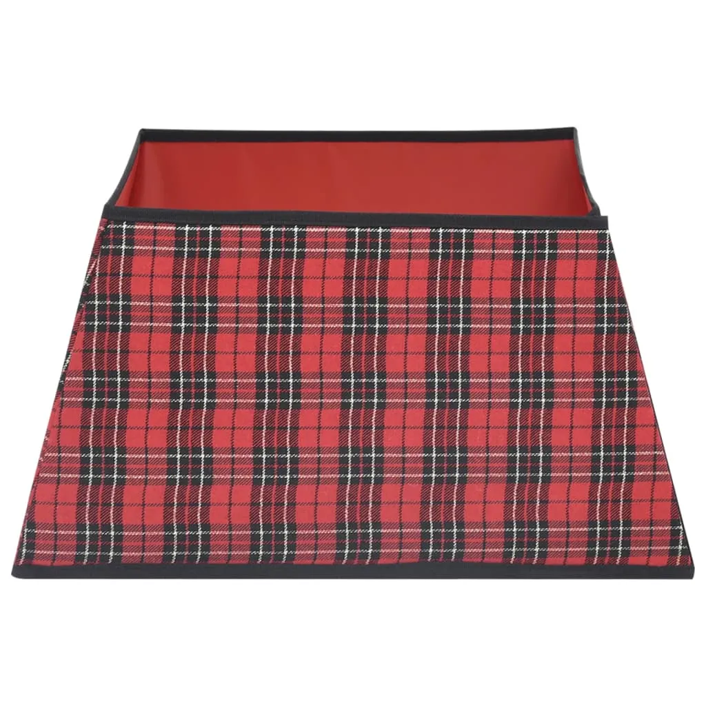 Christmas Tree Skirt Red and Black 48x48x25 cm