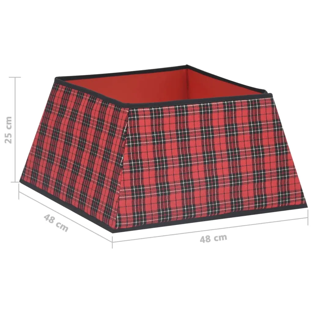 Christmas Tree Skirt Red and Black 48x48x25 cm