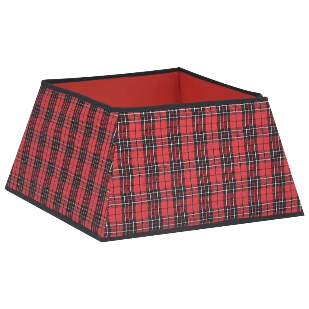 Christmas Tree Skirt Red and Black 48x48x25 cm