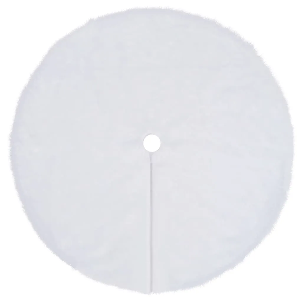 Christmas Tree Skirt White 122 cm Faux