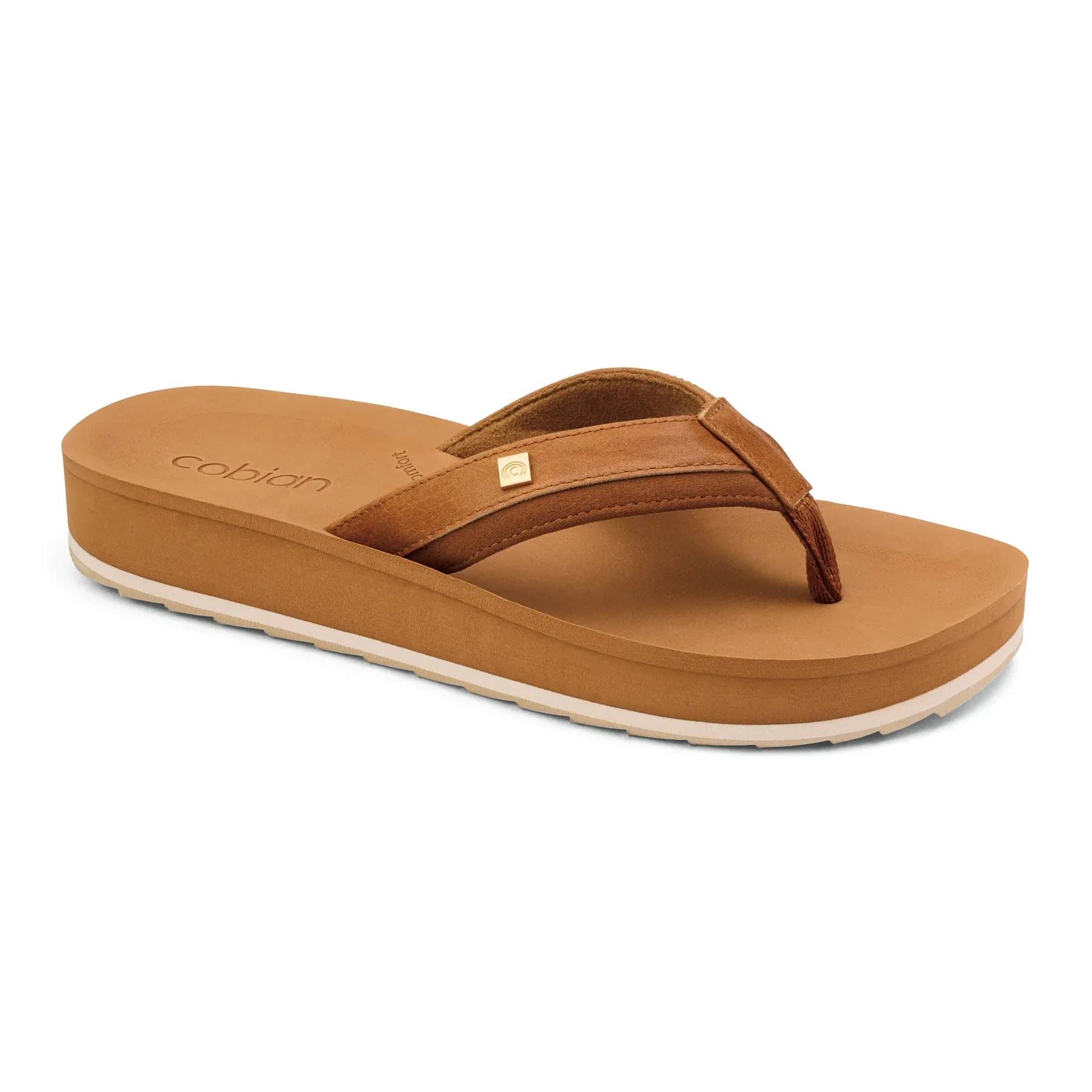 Cobian Women's Reya Rise Flip Flop - Tan REY22-230