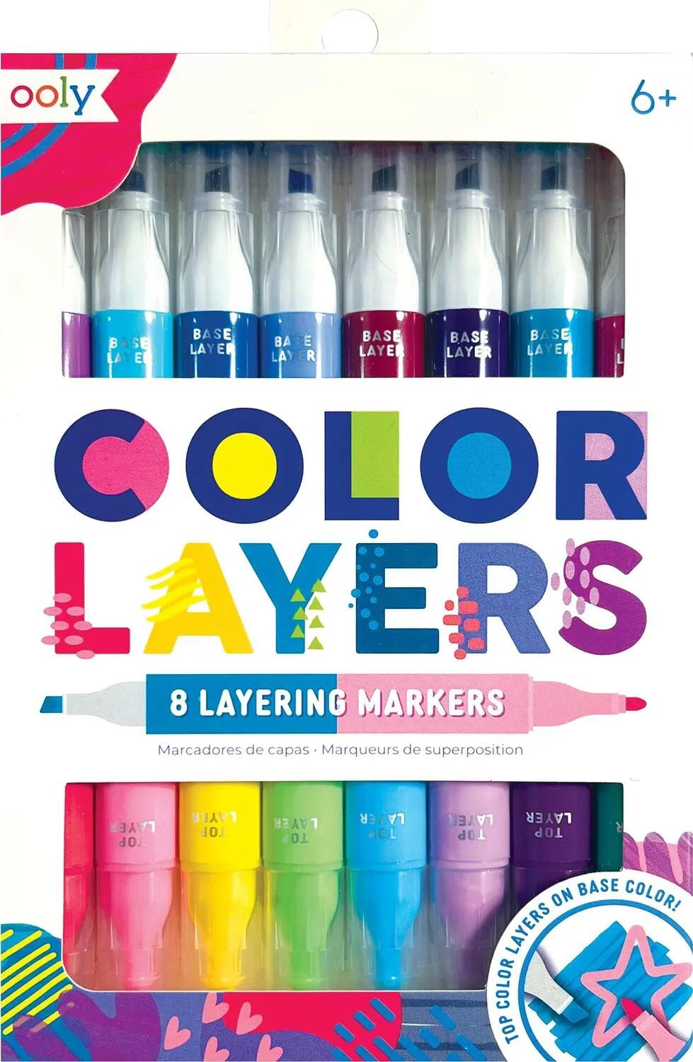 Color Layers Layering Markers 8 pk