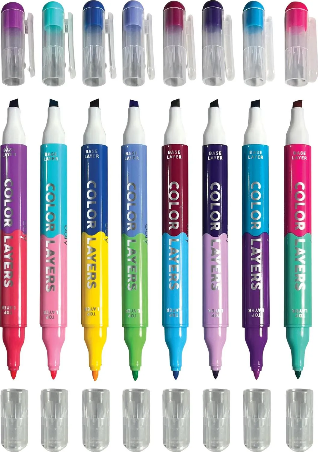 Color Layers Layering Markers 8 pk