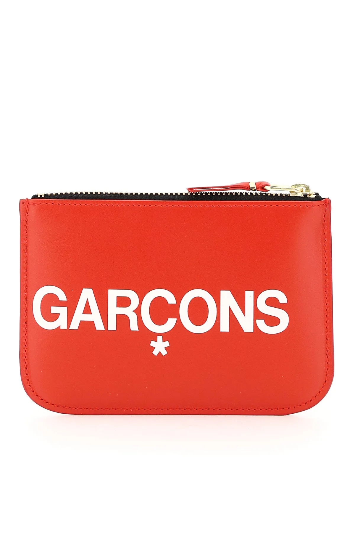 Comme des garcons wallet pouch with huge logo