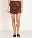 Conrad Leather Skirt