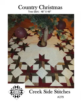 Country Christmas  Tree Skirt