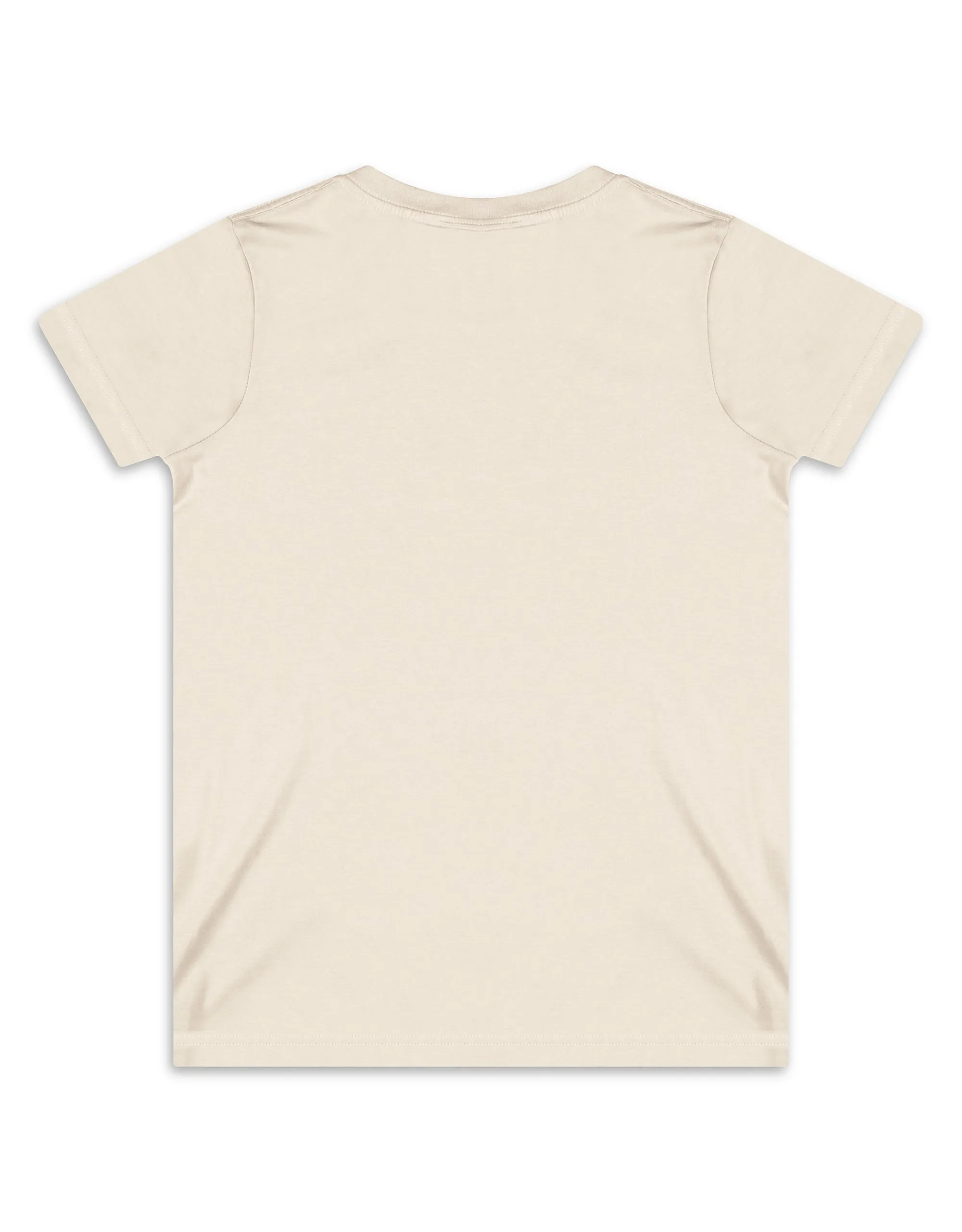 Cream Red Star Organic Cotton Eco-Friendly T-shirt