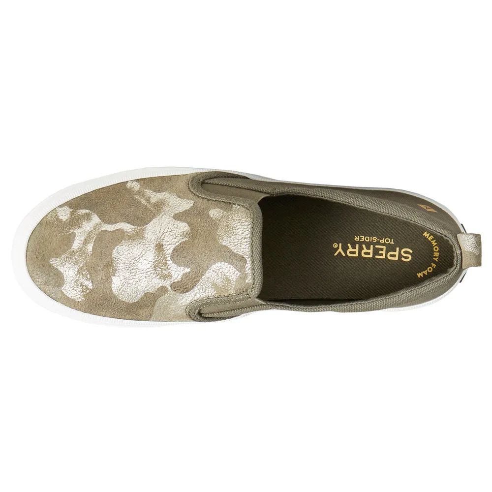 Crest Twin Gore Camo Slip On Sneakers