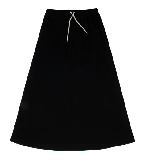 Crew Kids Maxi cotton Skirt in Black