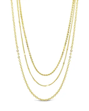 Dainty Three Layer Chain Necklace