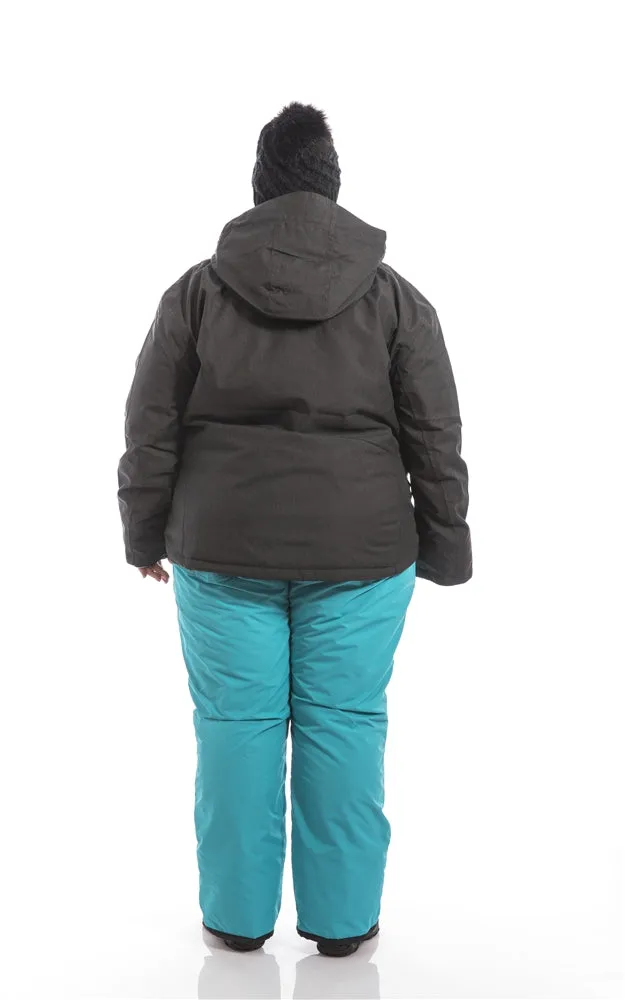 Dakota Plus Size Insulated Board Jacket | 21-2204 | Black Denim