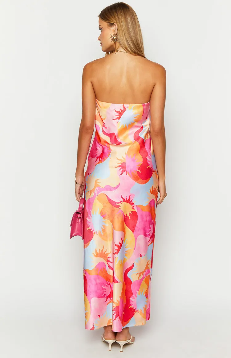 Damia Sun Print Maxi Dress