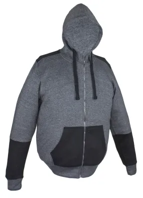 Dark Gray/Black Zippered Hoodie