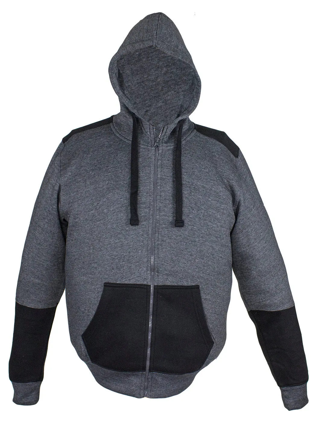 Dark Gray/Black Zippered Hoodie