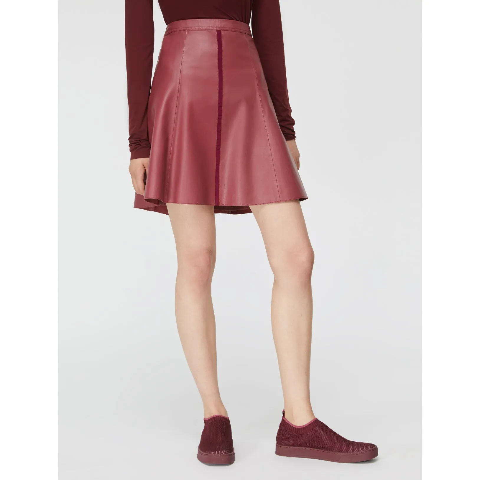 Delegato Leather skirt - Rose