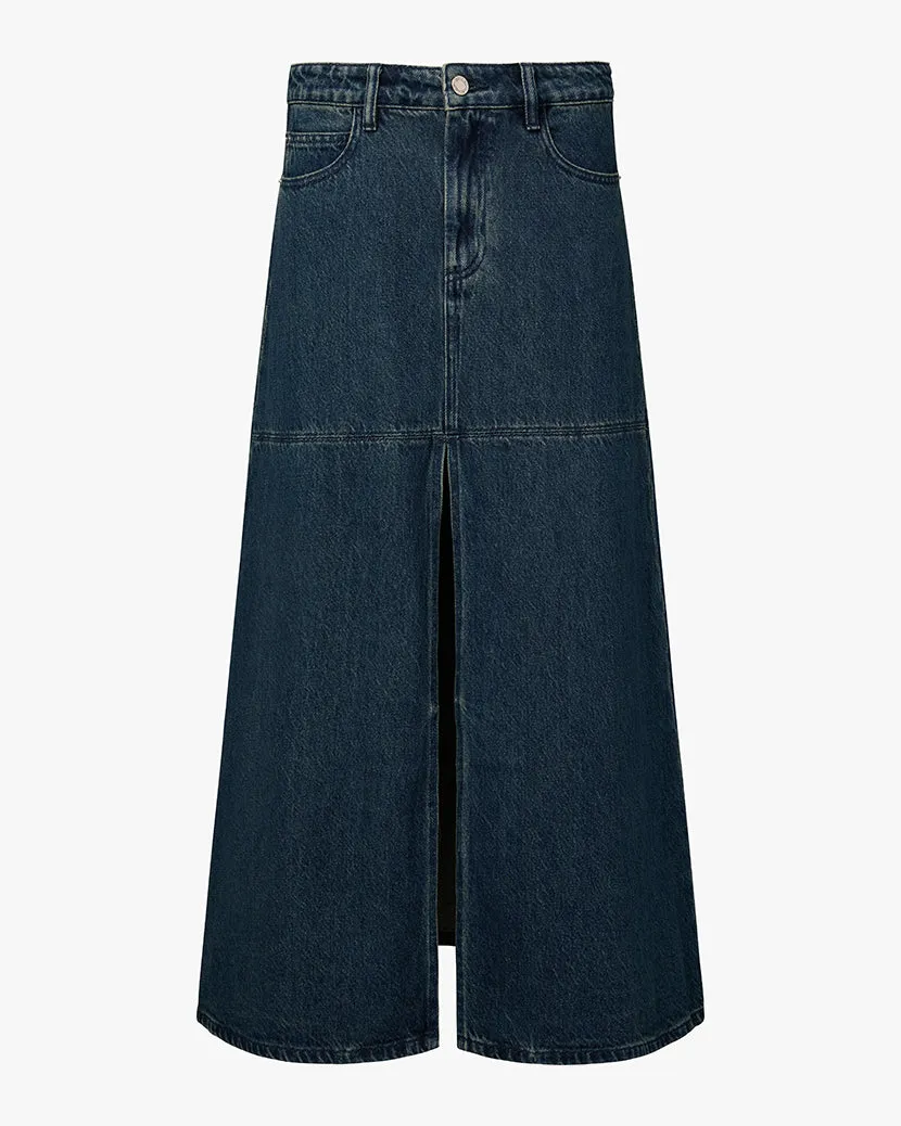 Denim Maxi Skirt