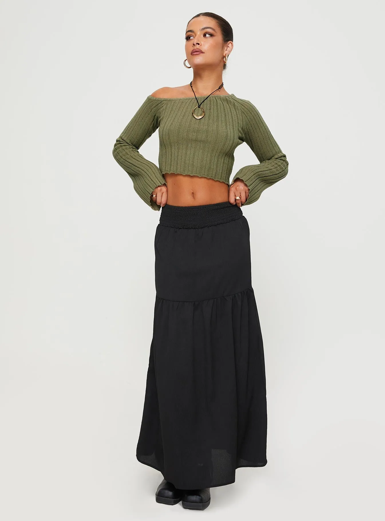 Dion Maxi Skirt Black